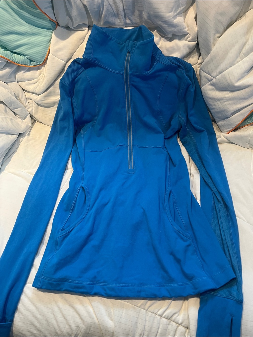Blue Women's Quarter-Zip Performance Sweater Lululemon define jacket